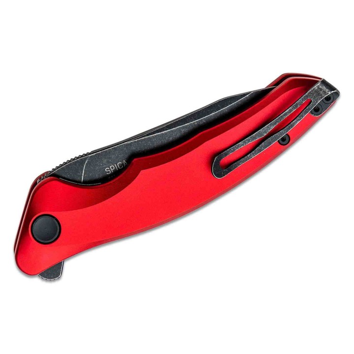 Couteau Steel Will Spica F44-05 Lame Acier 154CM Manche Red Aluminium IKBS Linerlock Clip SMGF4405 - Livraison Gratuite