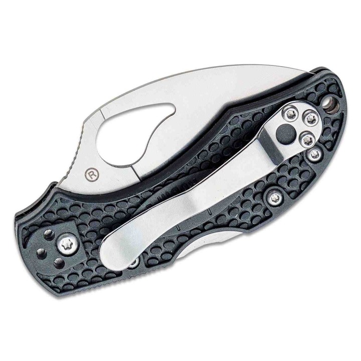Couteau Spyderco Byrd Robin 2 Lightweight Lame Acier 8Cr13MoV Wharncliffe Manche FRN Lockback BY10PBKWC2 - Livraison Gratuite