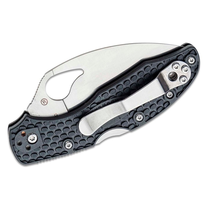 Couteau Spyderco Byrd Meadowlark 2 Wharncliffe Lame Acier 8Cr13MoV Manche FRN Lockback Clip BY04SBKWC2 - Livraison Gratuite