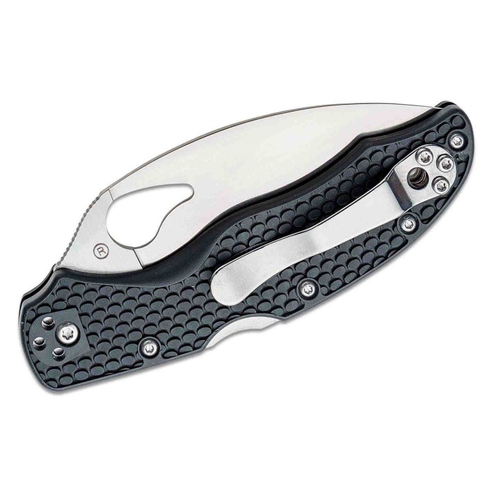 Couteau Spyderco Byrd Harrier 2 Lightweight Lame Acier 8Cr13MoV Manche FRN Lockback Clip BY01PBKWC2 - Livraison Gratuite
