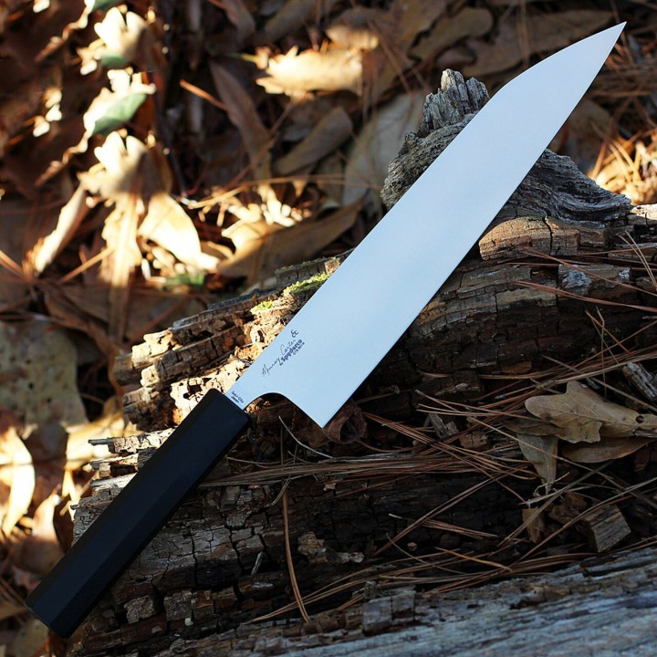 Couteau Spyderco Minarai Series Gyuto Lame Acier CTS-BD1N Manche Polypropylene Made In Japan SCK19PBK - Livraison Gratuite