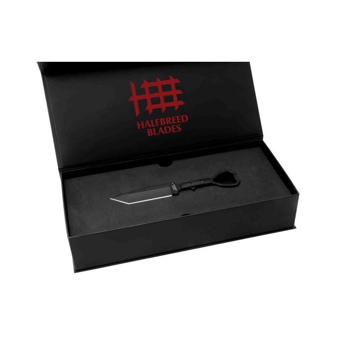 Couteau Halfbreed Blades Compact Clearance Knife Lame Tanto Bohler K110 Etui Plastique Australie HBBCCK02 - Livraison Gratuite