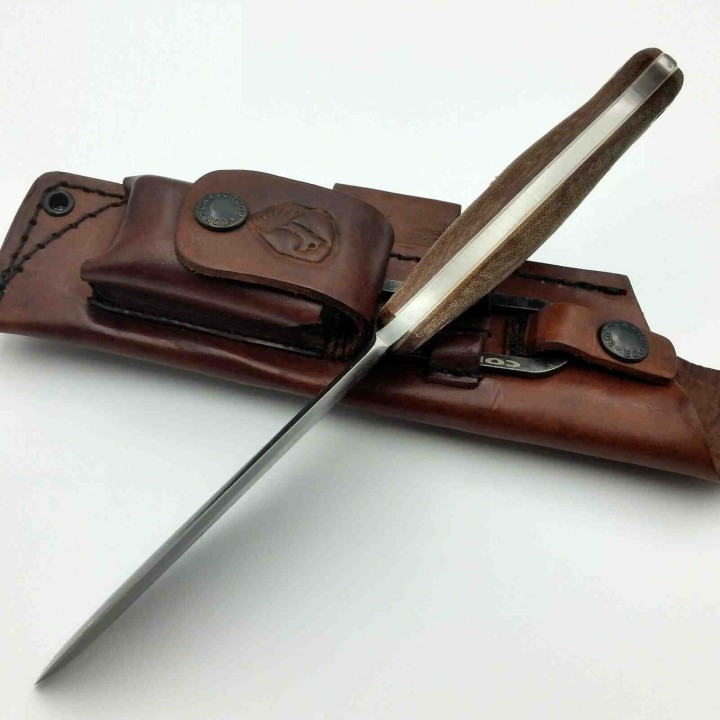 Couteau Condor Selknam Lame Acier Carbone 1075 Manche Micarta Etui Cuir Made El Salvador CTK392151HC - Livraison Gratuite
