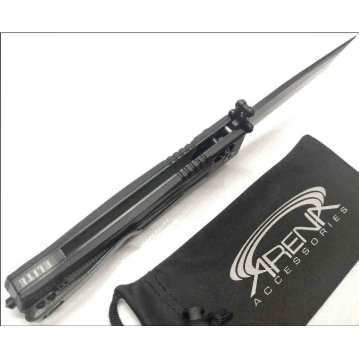 Couteau Elite Tactical Guardsman Lame Tanto D2 Manche Aluminium Axis Lock Clip IKBS ETFDR015 - Livraison Gratuite