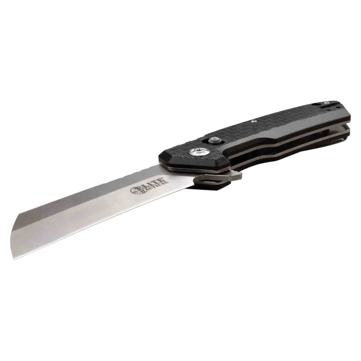 Couteau Elite Tactical Wretch Lame Cleaver D2 Manche Aluminium Axis Lock Clip IKBS ETFDR013 - Livraison Gratuite