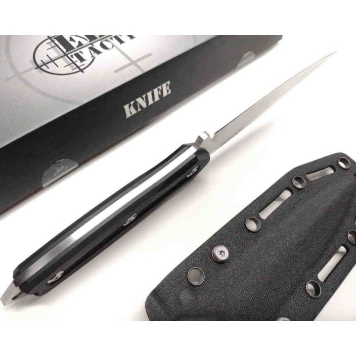 Couteau Elite Tactical Incog D2 Lame Spear Point Manche G10 Etui Kydex ETFIX009 - Livraison Gratuite