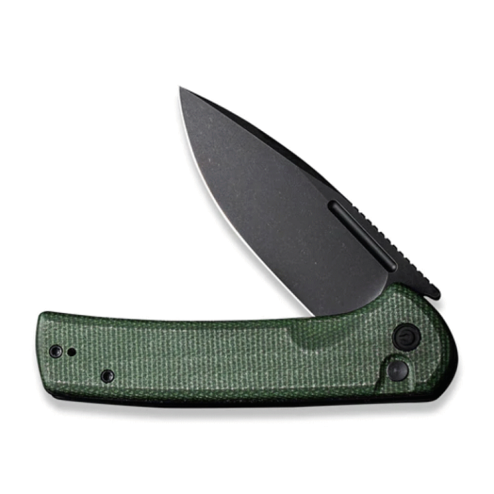 Couteau CIVIVI Conspirator Green Manche Micarta Lame Acier Nitro-V IKBS Button Lock Clip CIVC210062 - Livraison Gratuite