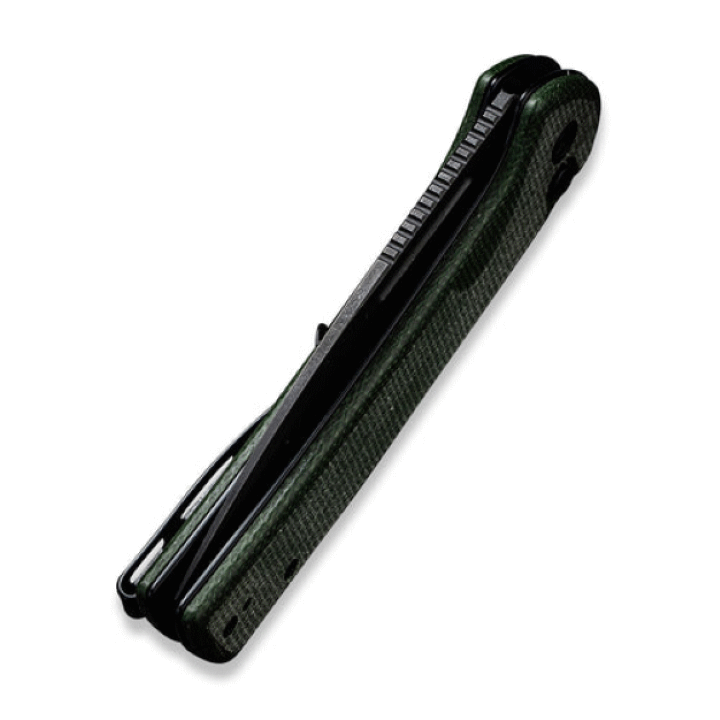 Couteau CIVIVI Conspirator Green Manche Micarta Lame Acier Nitro-V IKBS Button Lock Clip CIVC210062 - Livraison Gratuite