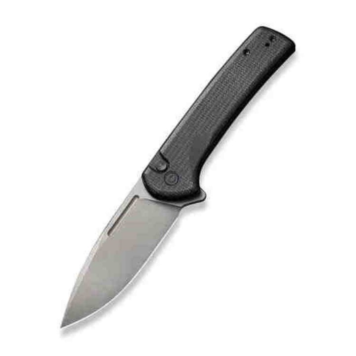 Couteau CIVIVI Conspirator Black Manche Micarta Lame Acier Nitro-V IKBS Button Lock Clip CIVC210061 - Livraison Gratuite