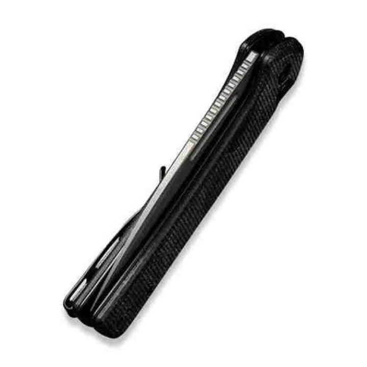 Couteau CIVIVI Conspirator Black Manche Micarta Lame Acier Nitro-V IKBS Button Lock Clip CIVC210061 - Livraison Gratuite