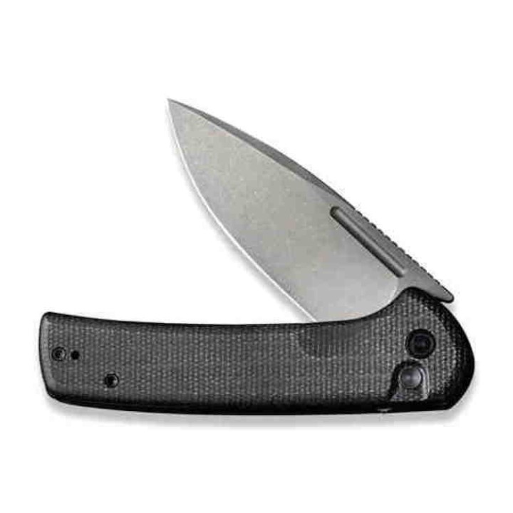 Couteau CIVIVI Conspirator Black Manche Micarta Lame Acier Nitro-V IKBS Button Lock Clip CIVC210061 - Livraison Gratuite