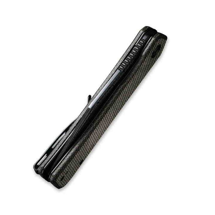 Couteau CIVIVI Conspirator Black Manche Micarta Lame Acier Nitro-V IKBS Button Lock Clip CIVC210061 - Livraison Gratuite