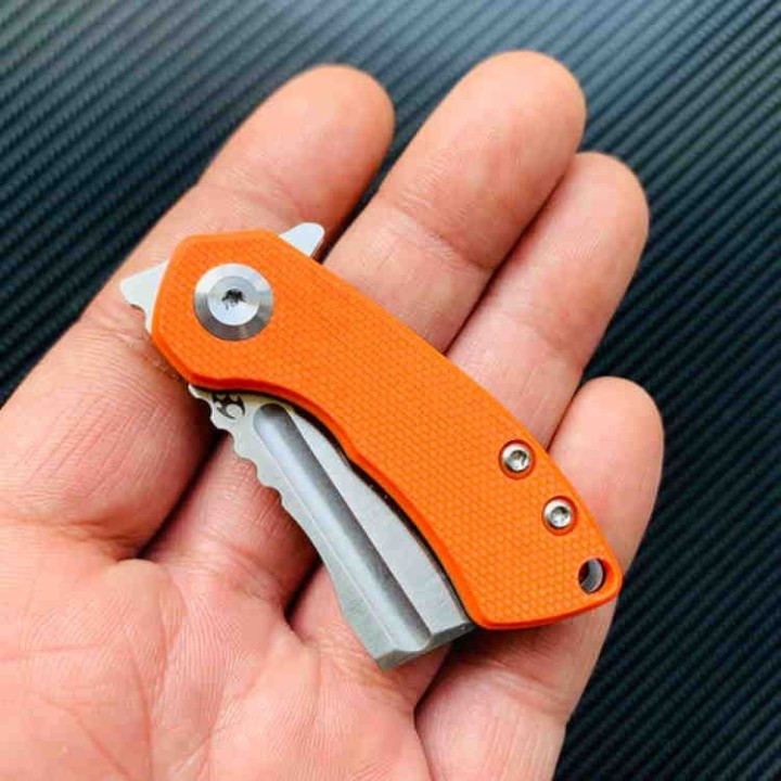 Couteau Kansept Mini Korvid Orange Manche G10 Lame Acier 154CM Linerlock KT3030A6 - Livraison Gratuite