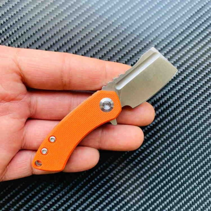 Couteau Kansept Mini Korvid Orange Manche G10 Lame Acier 154CM Linerlock KT3030A6 - Livraison Gratuite