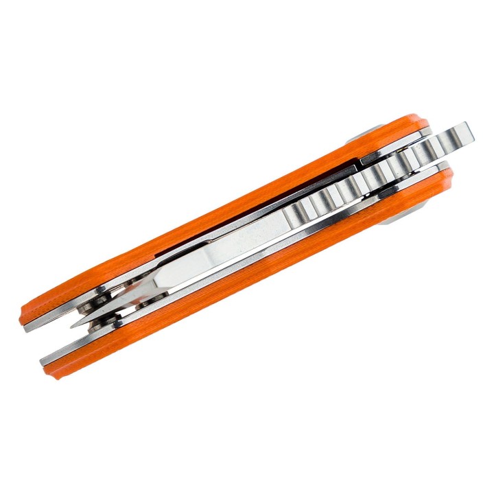 Couteau Kansept Mini Korvid Orange Manche G10 Lame Acier 154CM Linerlock KT3030A6 - Livraison Gratuite