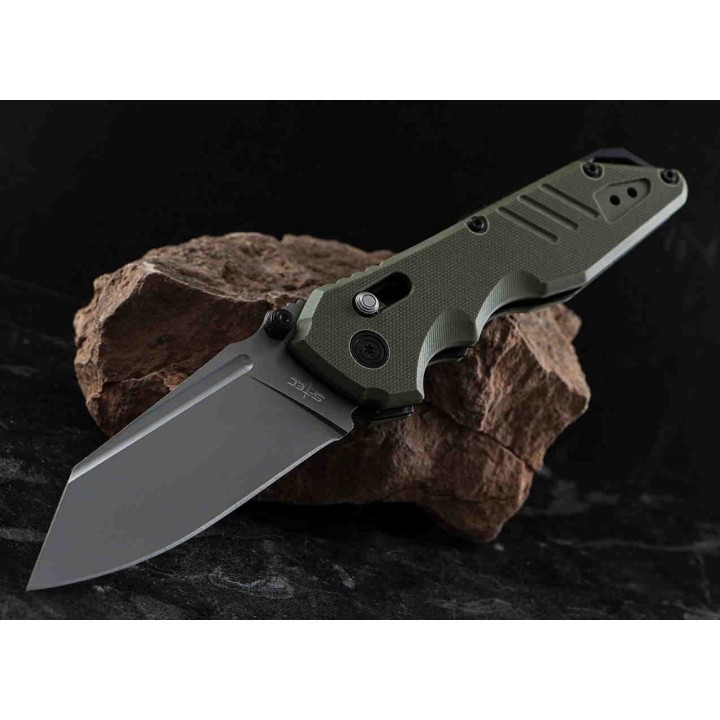 Couteau S-Tec Rapid Lock Green Manche G10 Lame Acier 8Cr14MoV Clip STTS016GN - Livraison Gratuite