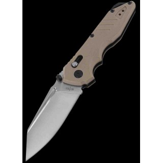 Couteau S-Tec Rapid Lock Tan Manche G10 Lame Acier 8Cr14MoV Clip STTS016TG - Livraison Gratuite