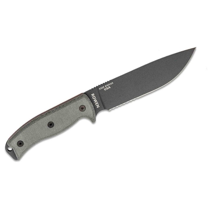 Couteau Esee Model 6 Lame Acier Carbone 1095 Manche Micarta Etui Kydex Made In USA ES6STG - LIVRAISON GRATUITE