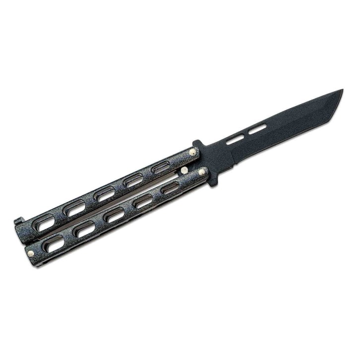 Couteau Papillon Butterfly Bear & Son Galaxy Tanto Lame Acier Carbone 1095 Manche Acier USA BC115TANGX - Livraison Gratuite