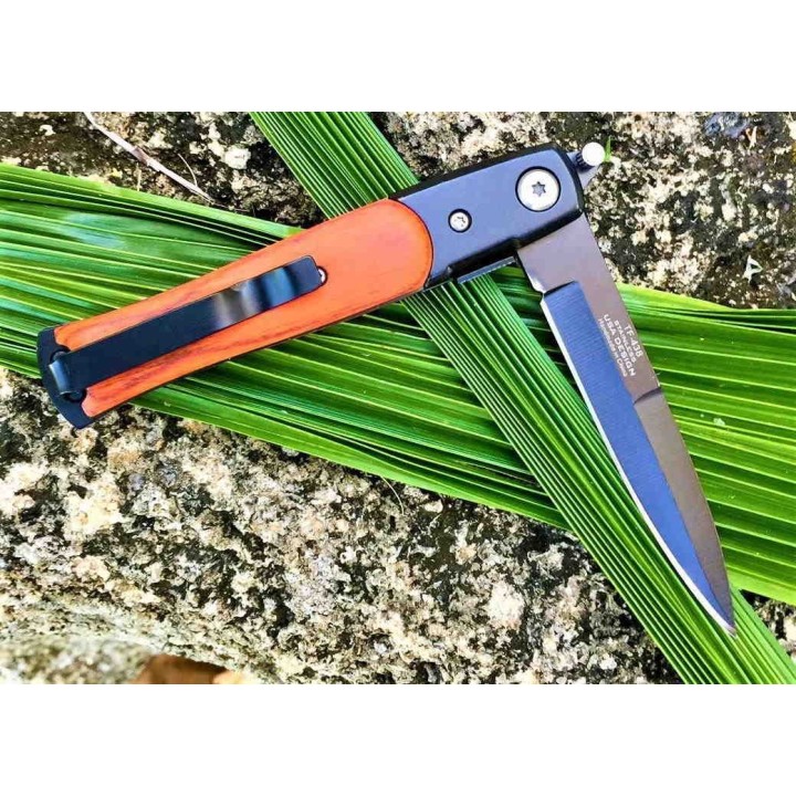 Lot de 3 Couteau Semi Automatique Tac Force Mafia Milano Stiletto A/O Lame Acier Inox TF438WB - Livraison Gratuite