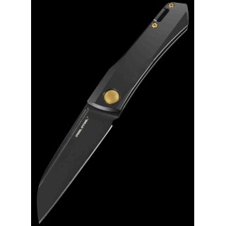Couteau Real Steel Solis Slip Joint Manche Titane Lame Acier N690 Clip RS7063G - Livraison Gratuite