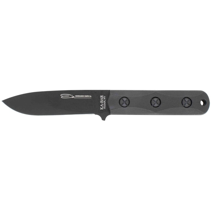 Couteau Kabar EK Commando Short Drop Point lame Acier Carbone 1095 Manche & Etui Polymère Made USA EK51 - Livraison Gratuite