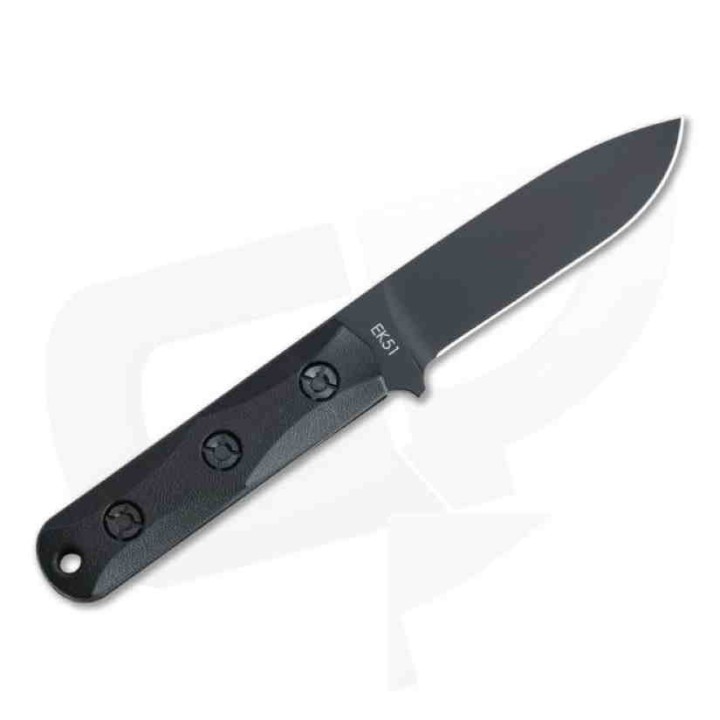 Couteau Kabar EK Commando Short Drop Point lame Acier Carbone 1095 Manche & Etui Polymère Made USA EK51 - Livraison Gratuite