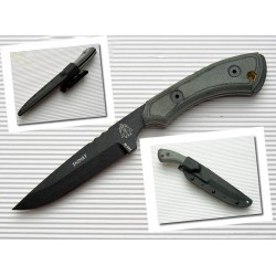 Couteau Tactical Tops Skinat Lame Carbone 1095 Tops Knives Manche Micarta Made In USA TP521 - Livraison Gratuite