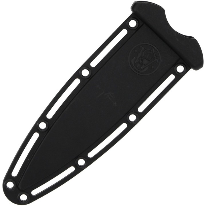 Couteau de Botte Smith&Wesson Lame 8Cr13MoV Inox Manche TPE Etui Plastique SW1183086 - Livraison Gratuite