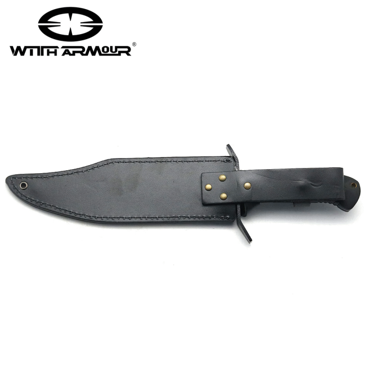 Couteau Bowie WithArmour Lame Acier 440C Manche Pakkawood Etui Nylon WAR055BK - Livraison Gratuite