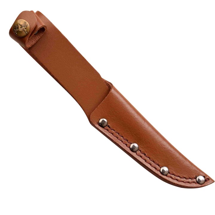 Couteau de Chasse Elk Ridge Outskirt Skinner Lame Acier 8Cr13MoV Manche & Etui Cuir ER20030LBR - Livraison Gratuite