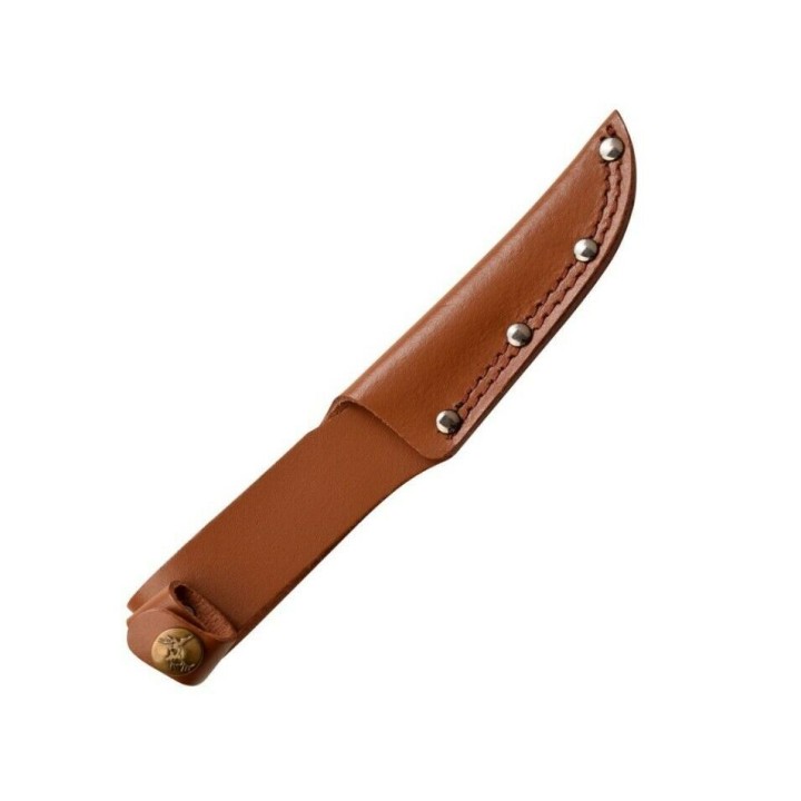 Couteau de Chasse Elk Ridge Outskirt Skinner Lame Acier 8Cr13MoV Manche & Etui Cuir ER20030LBR - Livraison Gratuite