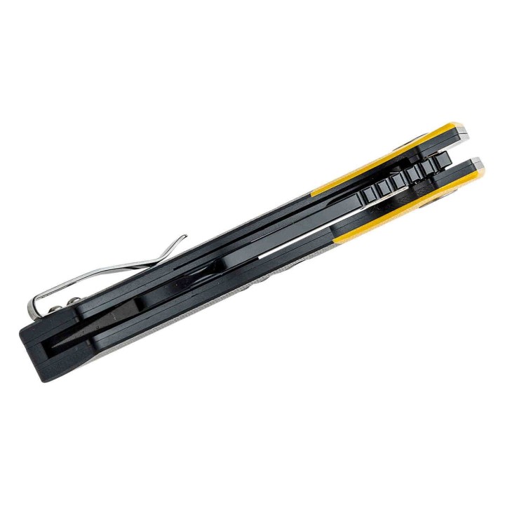 Couteau Bestech Rockface Black/Yellow Manche G10 Lame D2 Wharncliffe IKBS BTKG46A - Livraison Gratuite