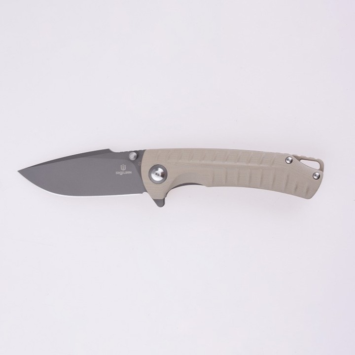 Couteau Shieldon Relicanth Tan Manche G10 Lame Acier D2 IKBS Linerlock Clip SHI7070G1 - Livraison Gratuite