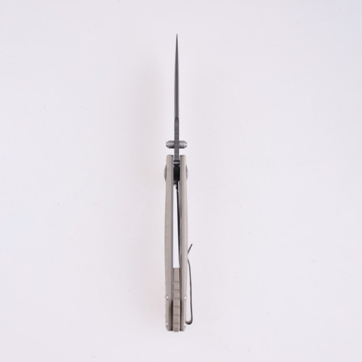 Couteau Shieldon Relicanth Tan Manche G10 Lame Acier D2 IKBS Linerlock Clip SHI7070G1 - Livraison Gratuite