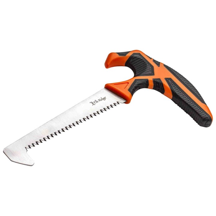 Scie Elk Ridge Trek Saw Lame Acier SK5 Manche FRN Orange Etui Nylon ERTKSAW001 - Livraison Gratuite