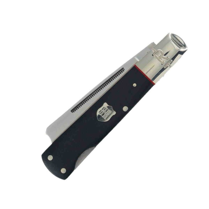 Couteau Rough Ryder Highland Black Micarta Razor Lock Lame Acier 440 RR2381 - Livraison Gratuite