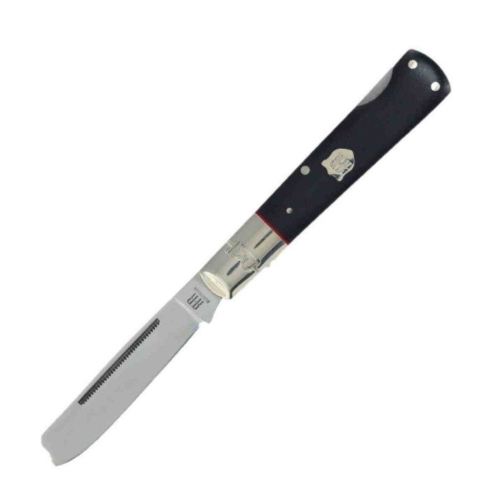 Couteau Rough Ryder Highland Black Micarta Razor Lock Lame Acier 440 RR2381 - Livraison Gratuite