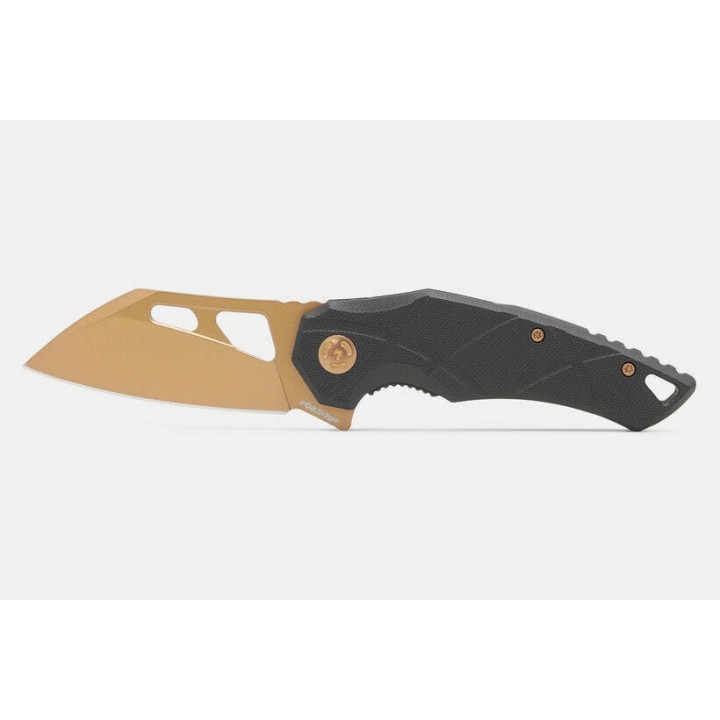 Couteau Fox Edge Atrax Bronze Lame Acier 8Cr13MoV Manche G10 IKBS Linerlock Clip FE011 - Livraison Gratuite
