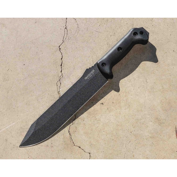 Couteau de Survie Ka-bar Becker Combat Acier Carbone 1095 Cro-Van Manche Grivory Made In USA BKR9 - Livraison Gratuite