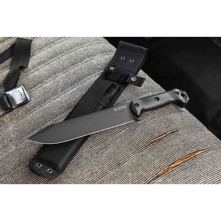 Couteau de Survie Ka-bar Becker Combat Acier Carbone 1095 Cro-Van Manche Grivory Made In USA BKR9 - Livraison Gratuite