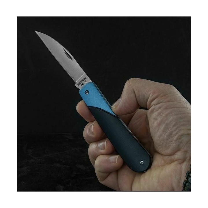 Couteau Rough Ryder Wharncliffe Lame Acier VG10 Manche Aluminium RR2202 - Livraison Gratuite