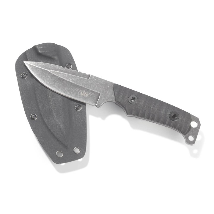 Couteau Tactical UZI Shomer Lame Acier Inox Manche G10 Etui Kydex UZKFXB009 - Livraison Gratuite