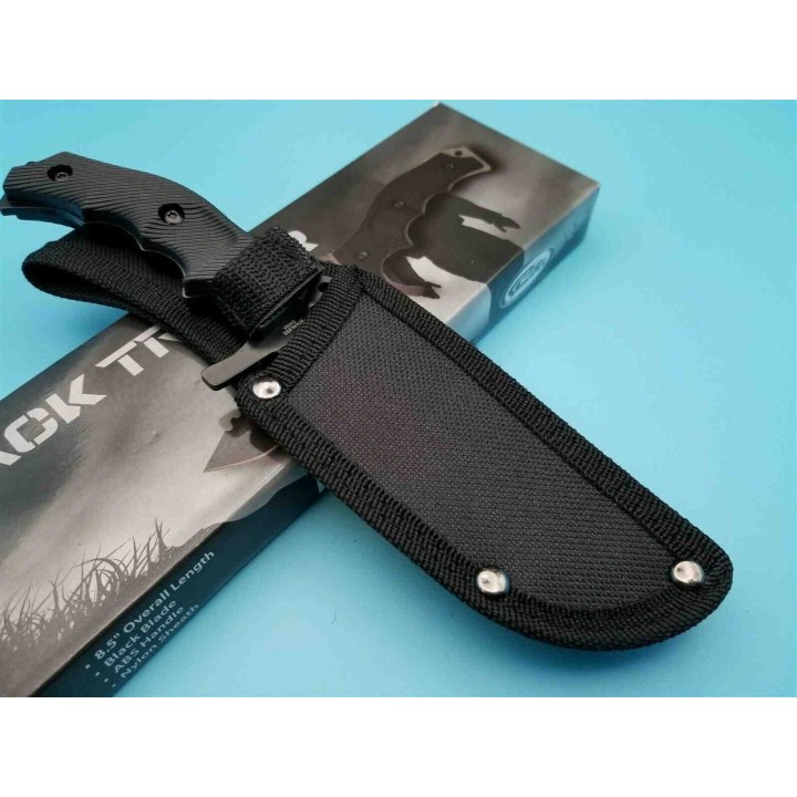 Couteau De Survie Tracker Tanto Lame Acier Inox Manche ABS Etui Nylon CN211548BK - Livraison Gratuite
