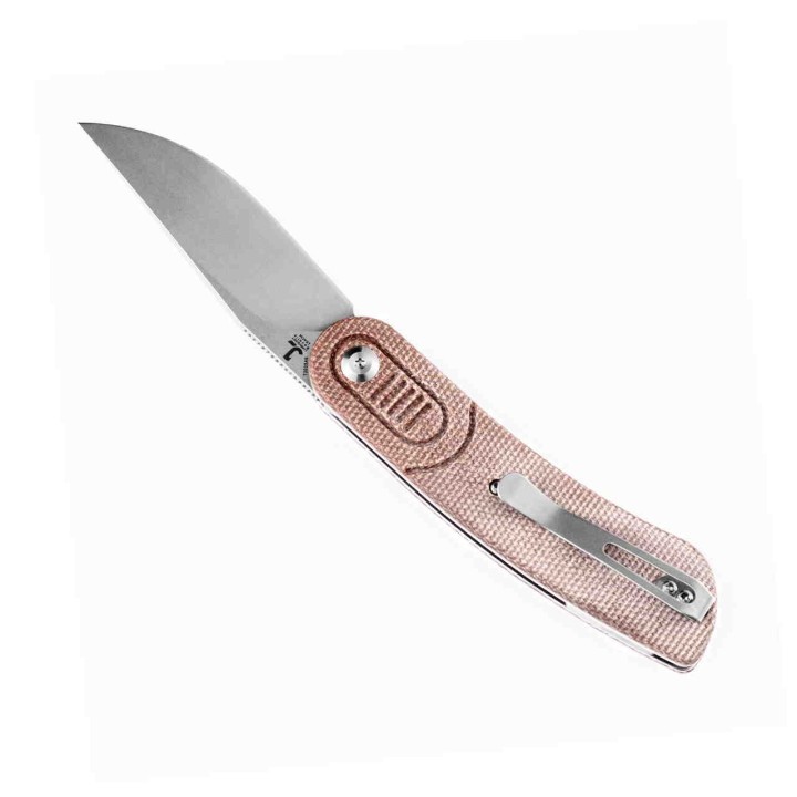 Couteau Kansept Reverie Brown Manche Micarta Lame Acier 154CM IKBS Linerlock Clip KT2025A6 - Livraison Gratuite