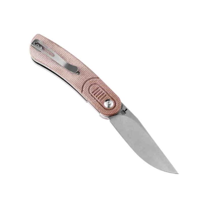 Couteau Kansept Reverie Brown Manche Micarta Lame Acier 154CM IKBS Linerlock Clip KT2025A6 - Livraison Gratuite