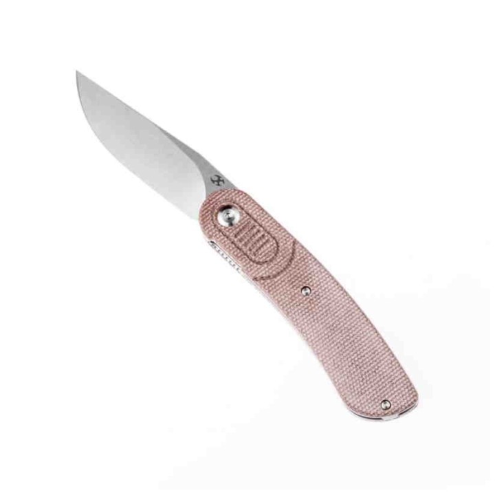 Couteau Kansept Reverie Brown Manche Micarta Lame Acier 154CM IKBS Linerlock Clip KT2025A6 - Livraison Gratuite