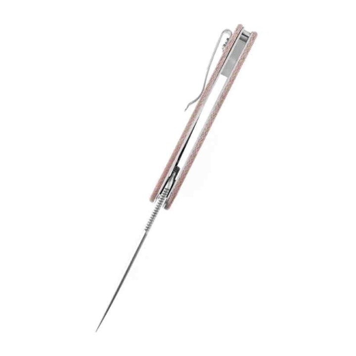Couteau Kansept Reverie Brown Manche Micarta Lame Acier 154CM IKBS Linerlock Clip KT2025A6 - Livraison Gratuite