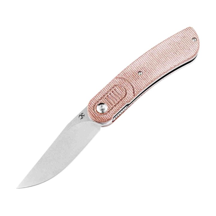 Couteau Kansept Reverie Brown Manche Micarta Lame Acier 154CM IKBS Linerlock Clip KT2025A6 - Livraison Gratuite