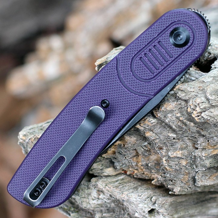 Couteau Kansept Reverie Purple Manche Purple G10 Lame Acier 154CM IKBS Linerlock Clip KT2025A5 - Livraison Gratuite
